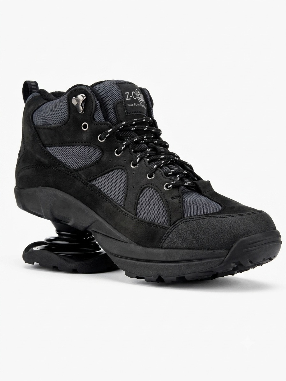 Z-Coil Men’s Black/Gray Shock-Absorbent Lace-Up Sneaker Boot High Desert Hiker